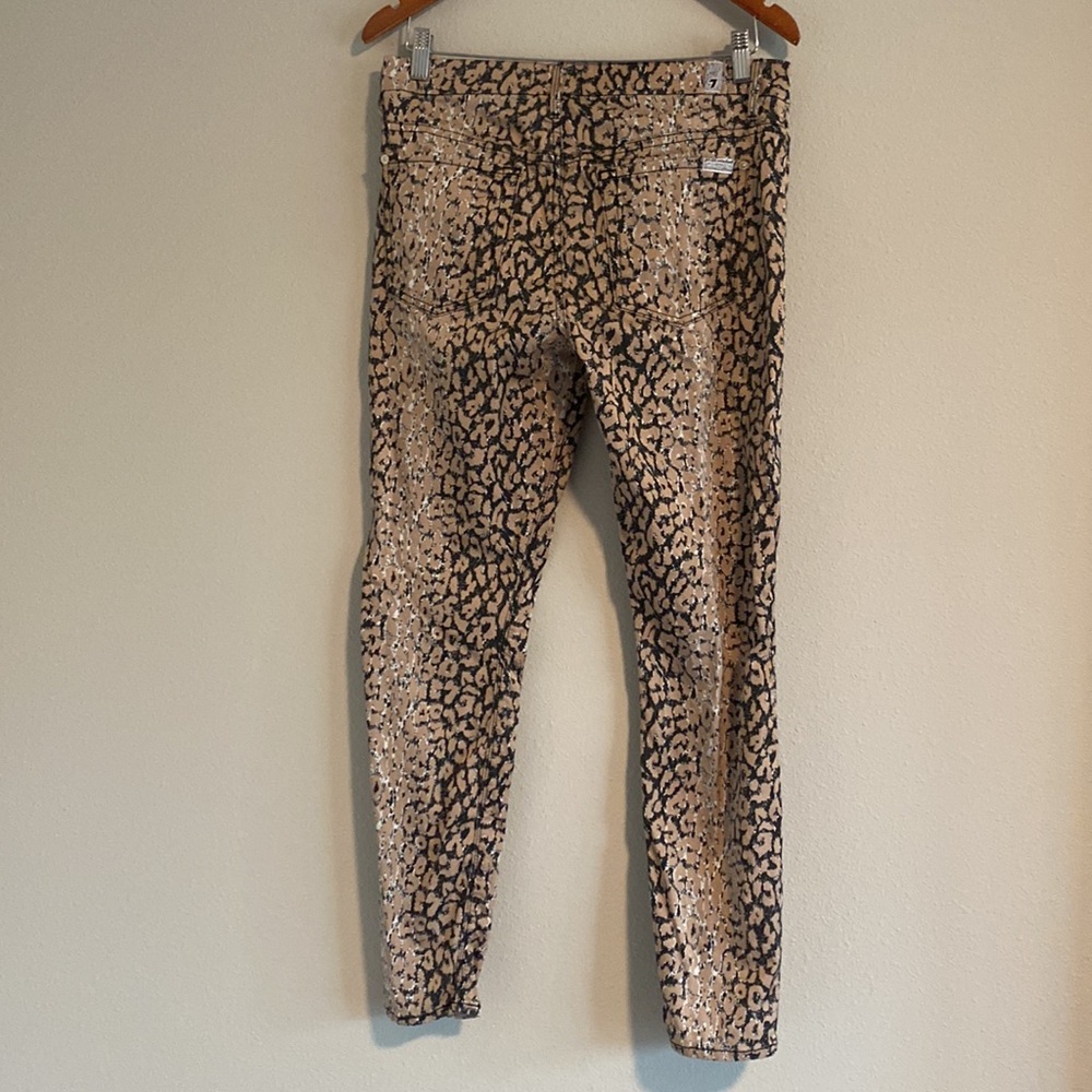 7 for All Mankind Leopard Rocker Pants - Picture 2 of 7